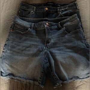 Liverpool and Maurices Jean Shorts Distressed Size 16
